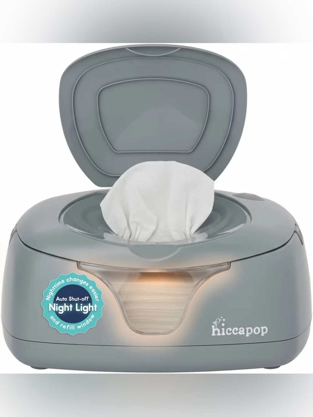 Compact Gray Baby Wipe Warmer